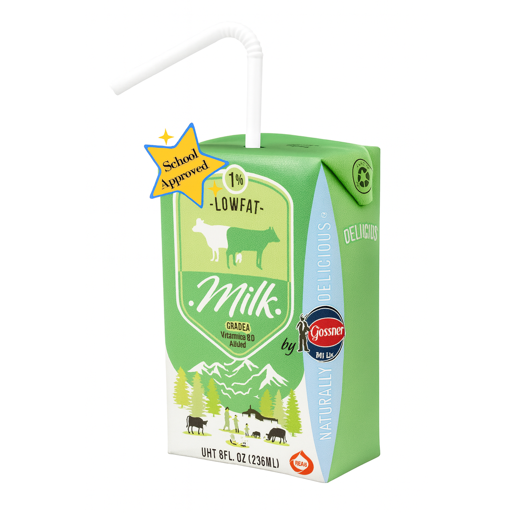 Milk 1% White - 8oz