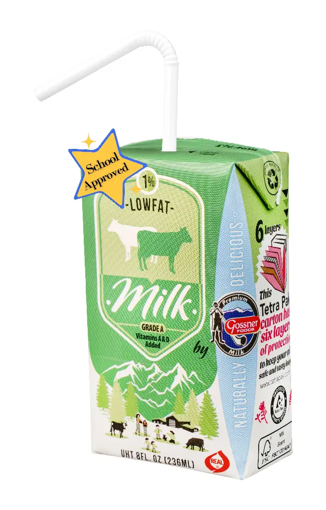 Milk 1% White - 8oz