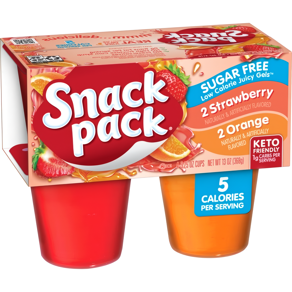 [Jello] Gelatin Cup, Snack Pack - 3.25oz