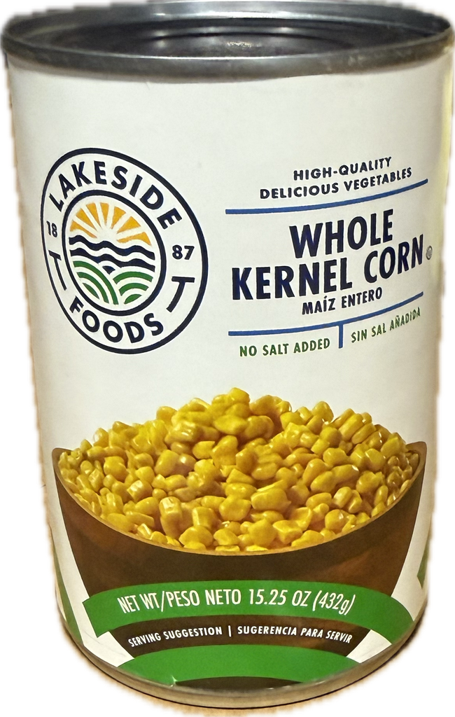 Whole Kernel Corn - 15.25oz (Lakeside Foods)