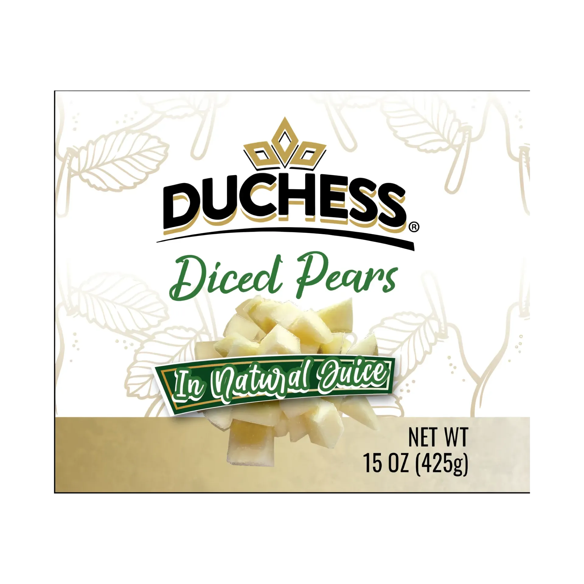 Pears, Diced - 15oz (Duchess)