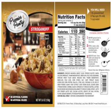 Stroganoff Skillet Dinner Pouch - 5.6oz